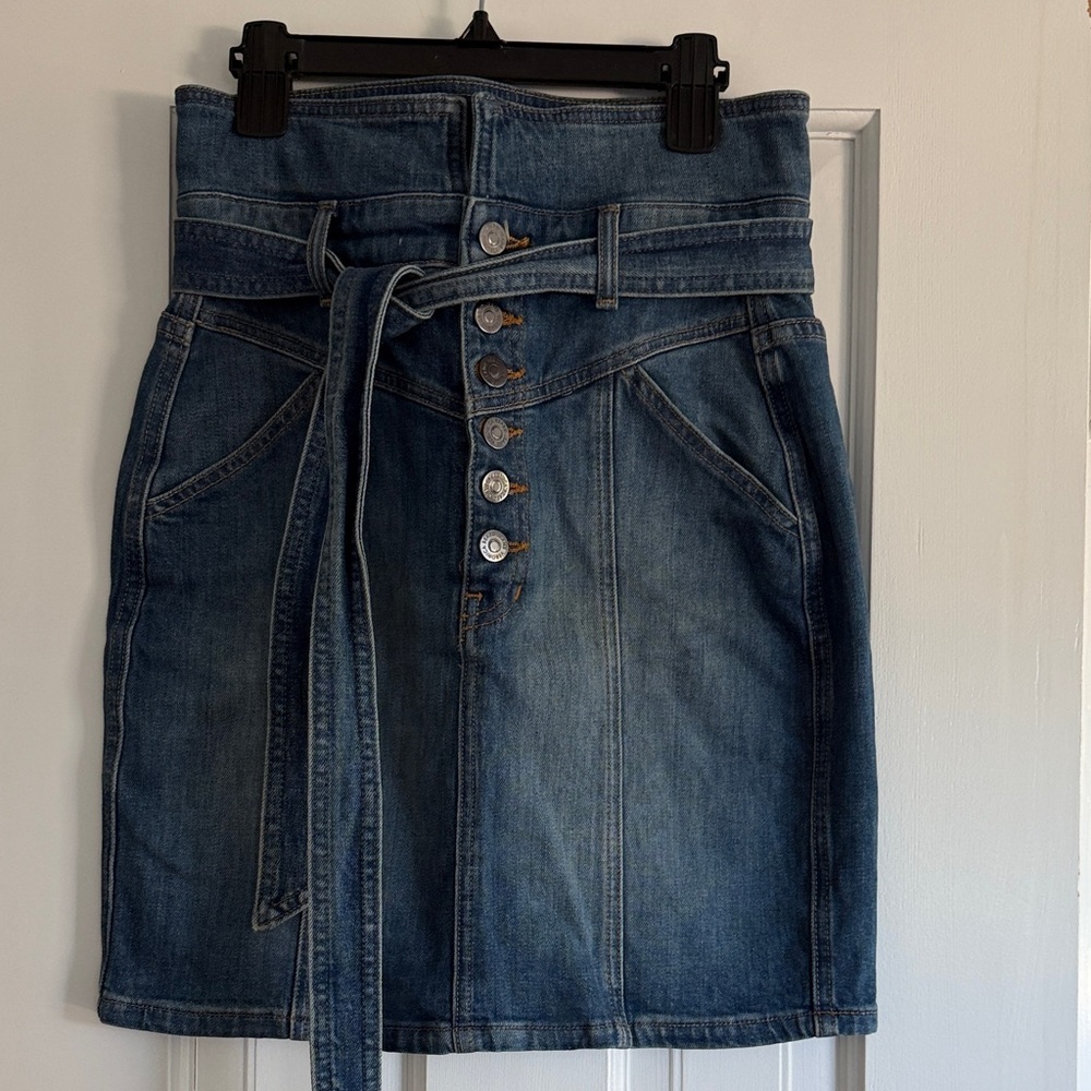 Veronica Beard Blue Denim Skirt